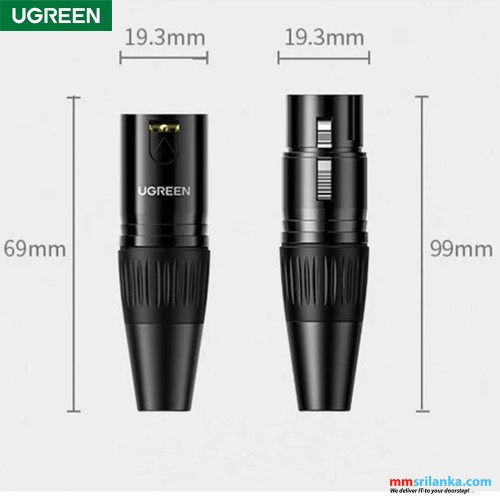 UGREEN Cannon Female Connector